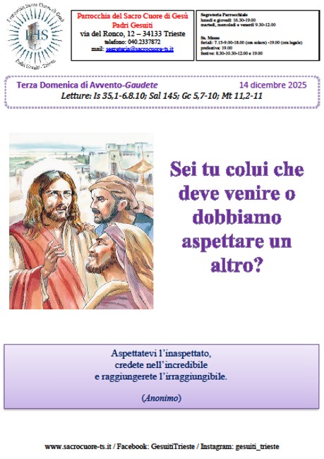 Foglietto settimanale