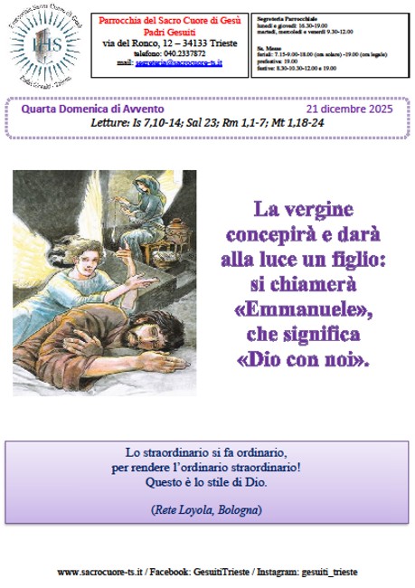 Foglietto settimanale